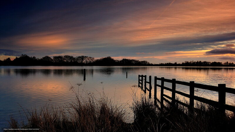 Sunset at the lake