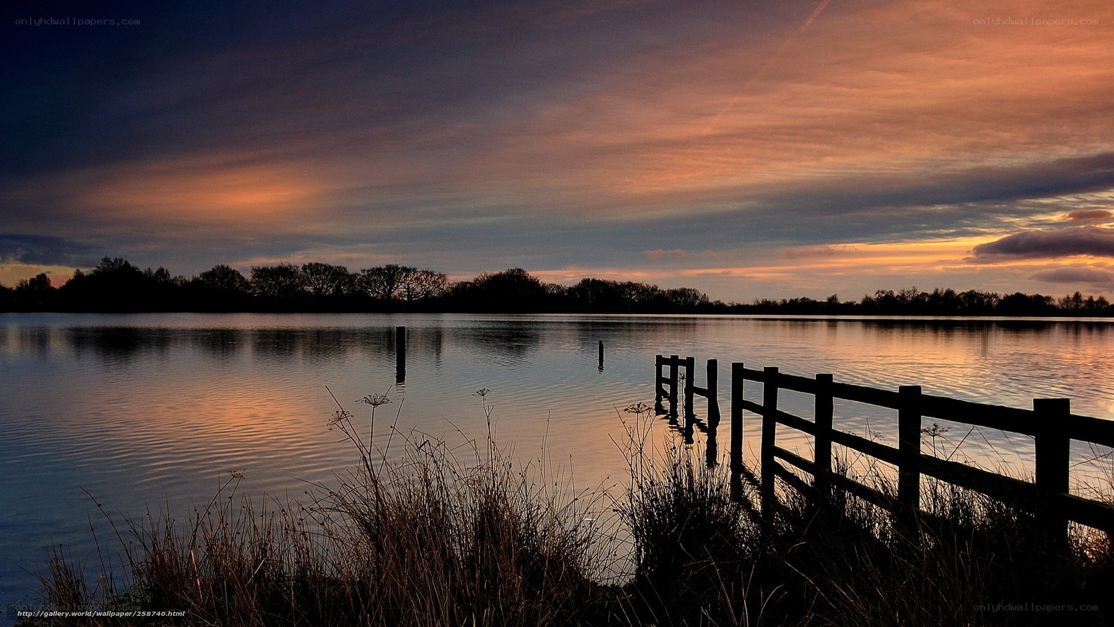 Sunset at the lake