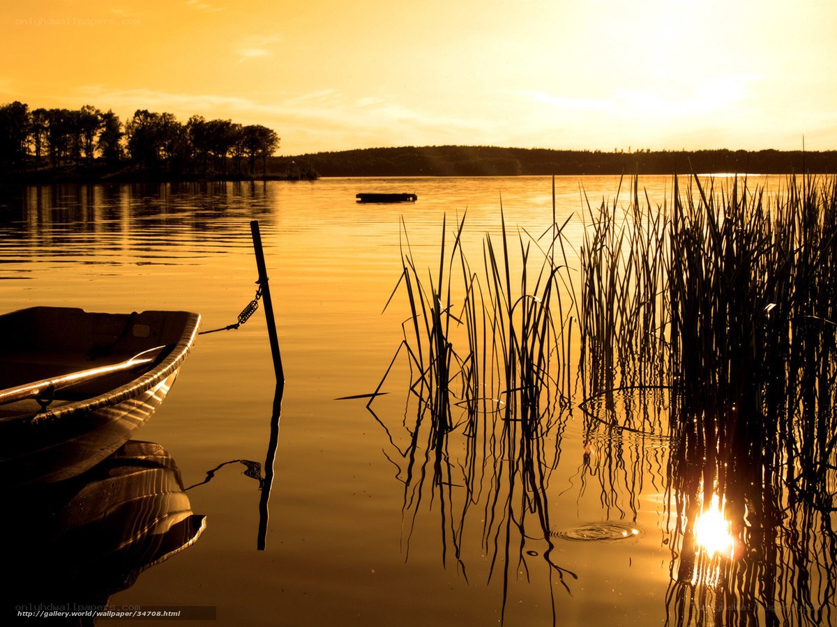 Sunset at the lake