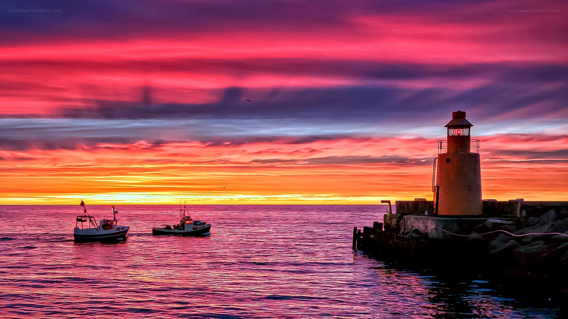 Sunset at the lighthouse