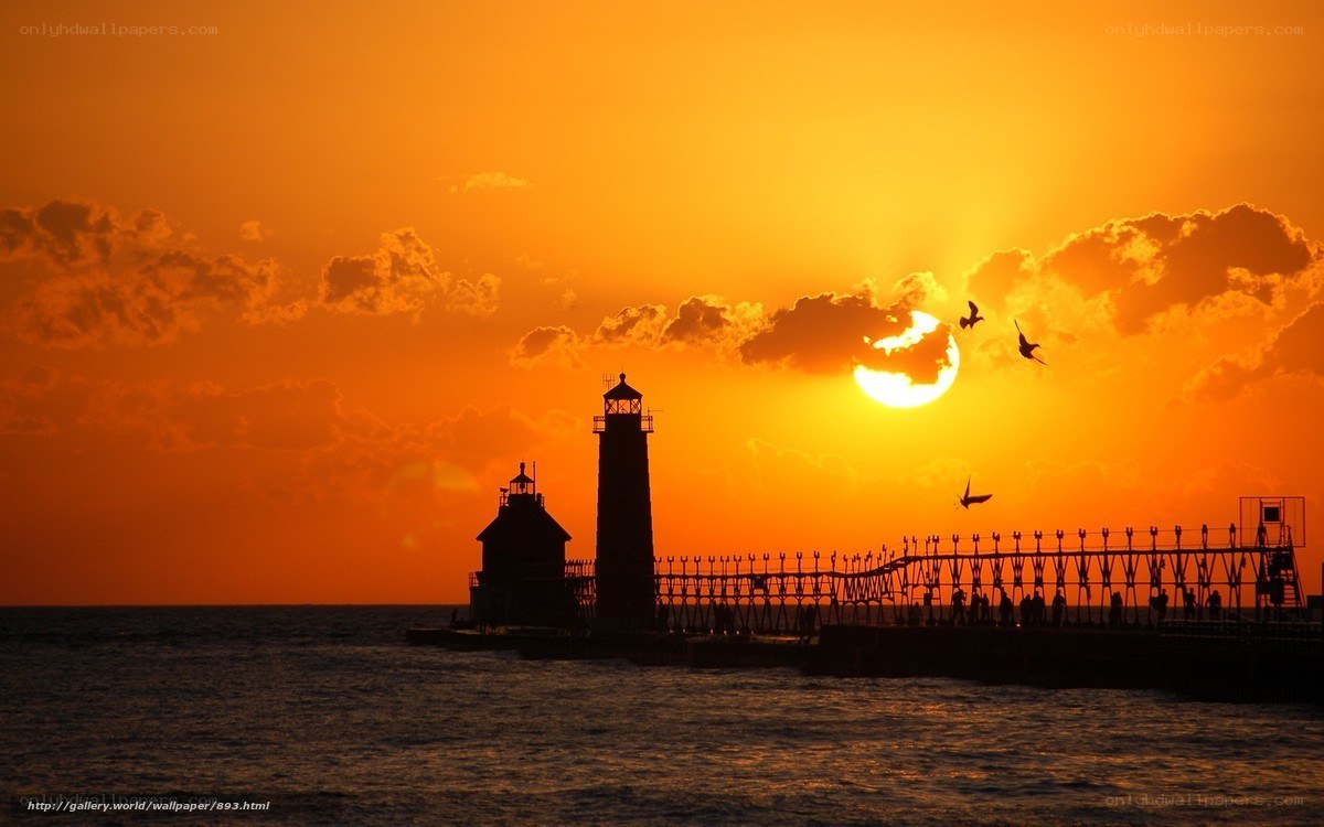 Sunset at the lighthouse