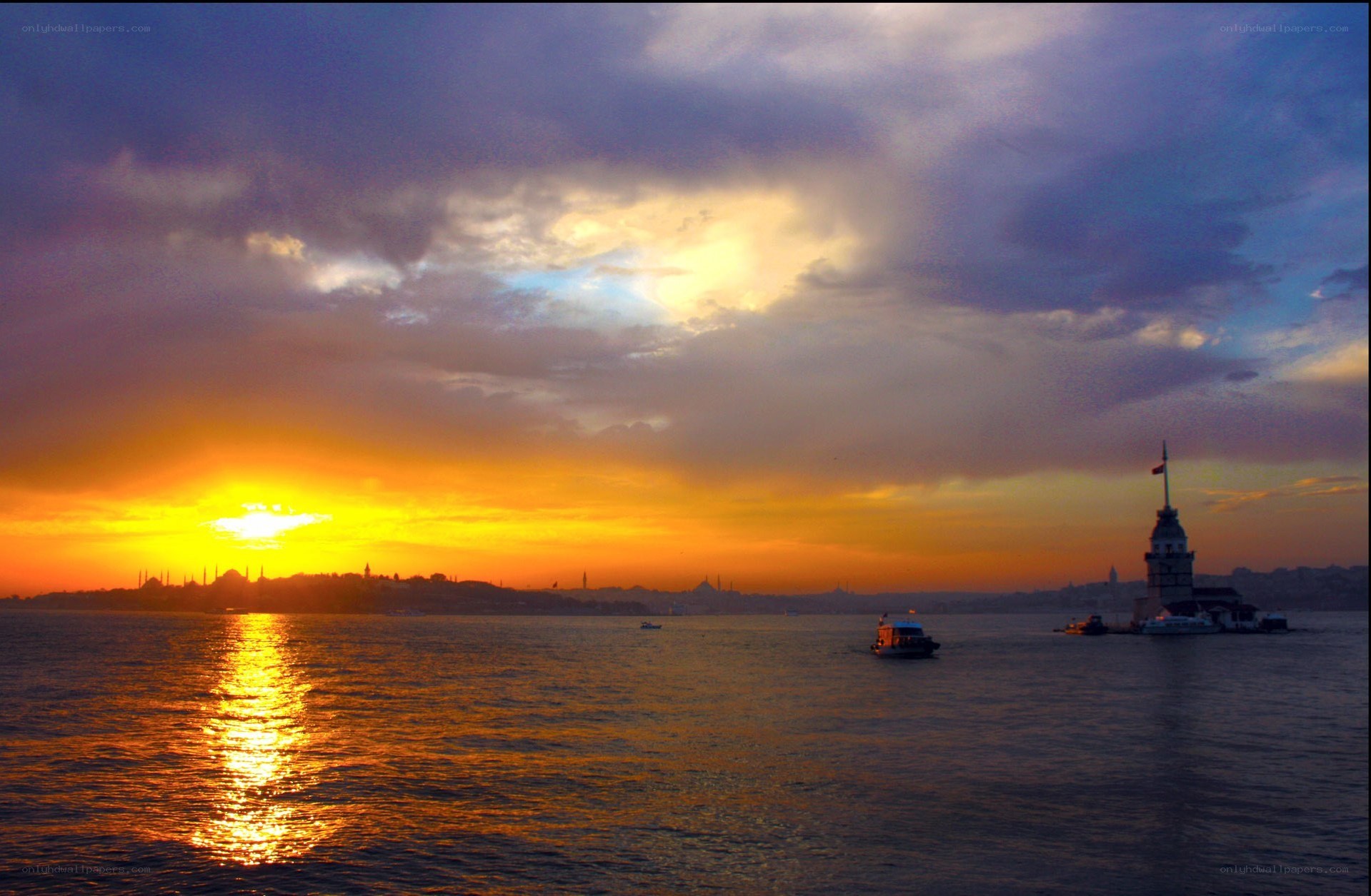 Sunset at the Maiden's Tower