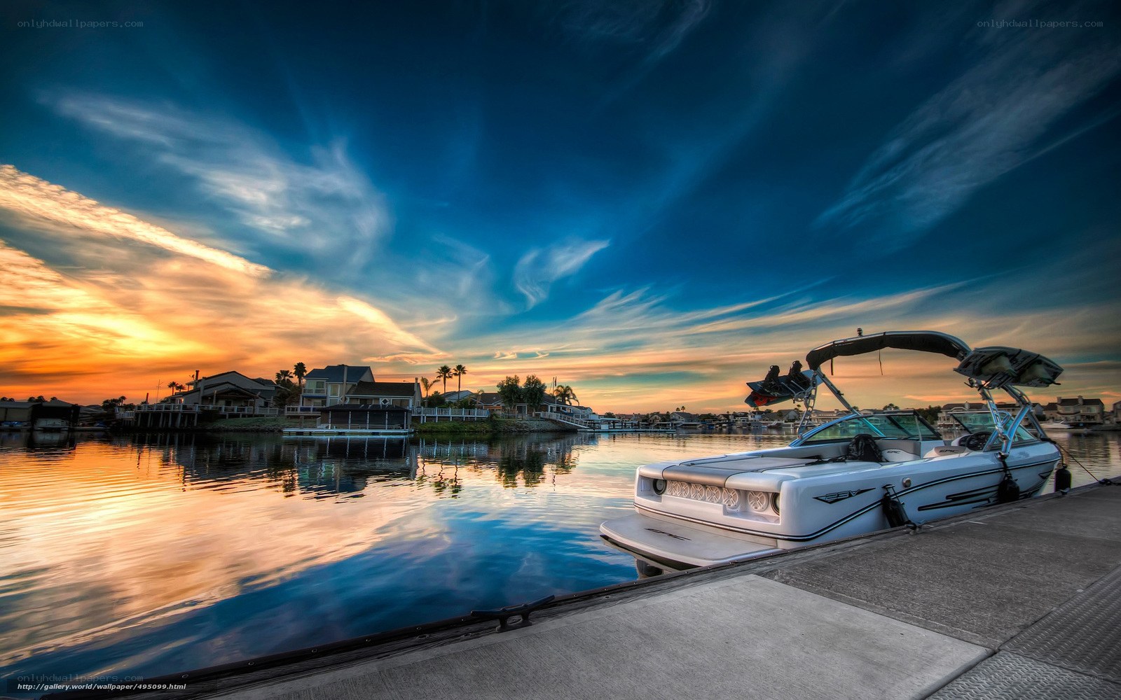 Sunset at the marina