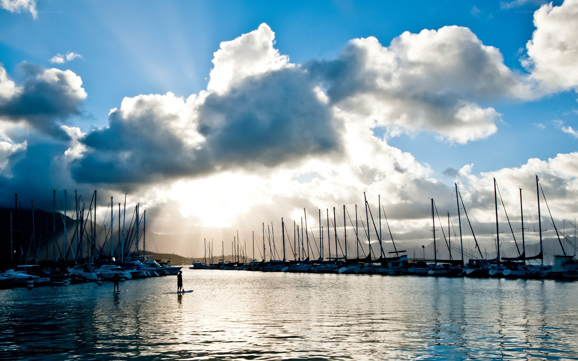 Sunset at the marina