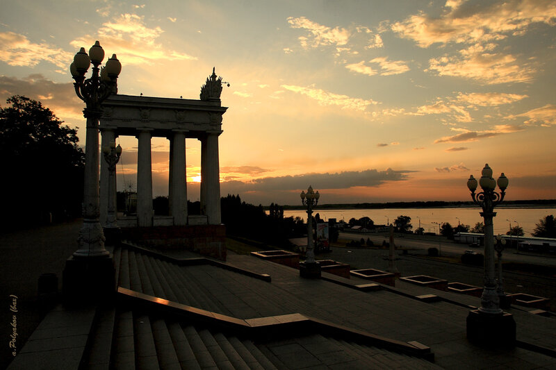 Sunset at the monument