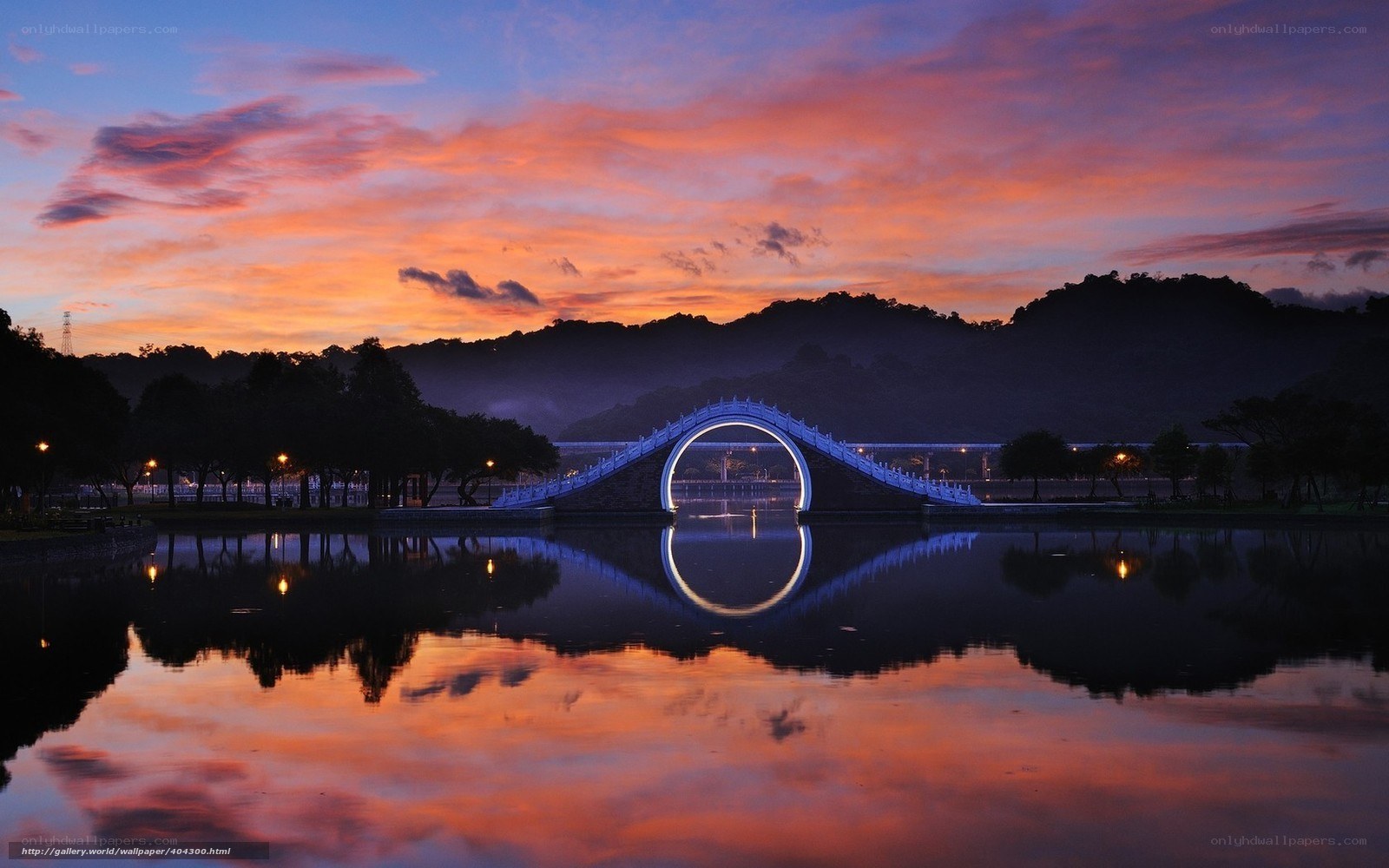Sunset at the Moon Bridge