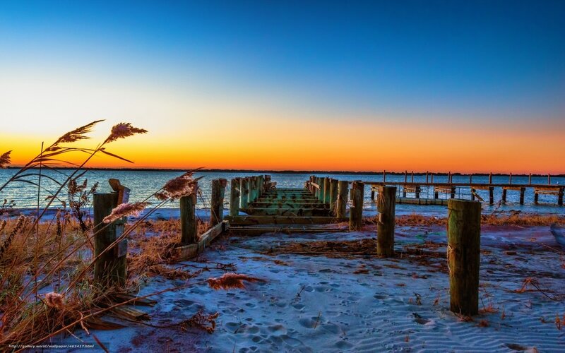 Sunset at the old dock