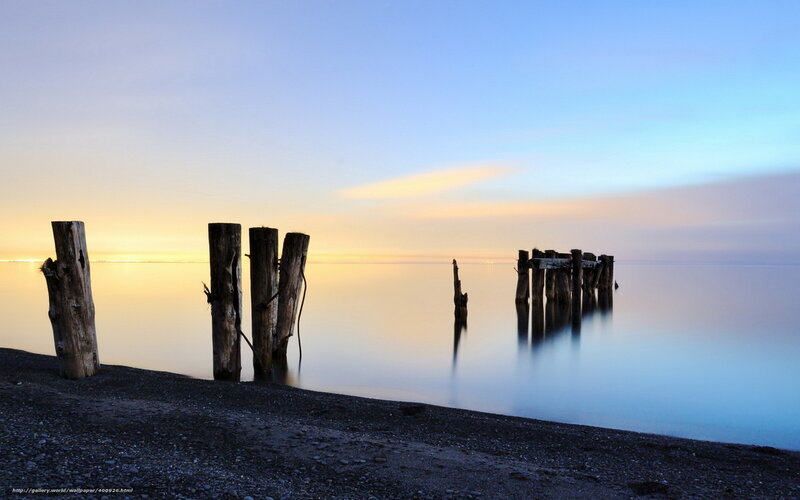 Sunset at the old pier