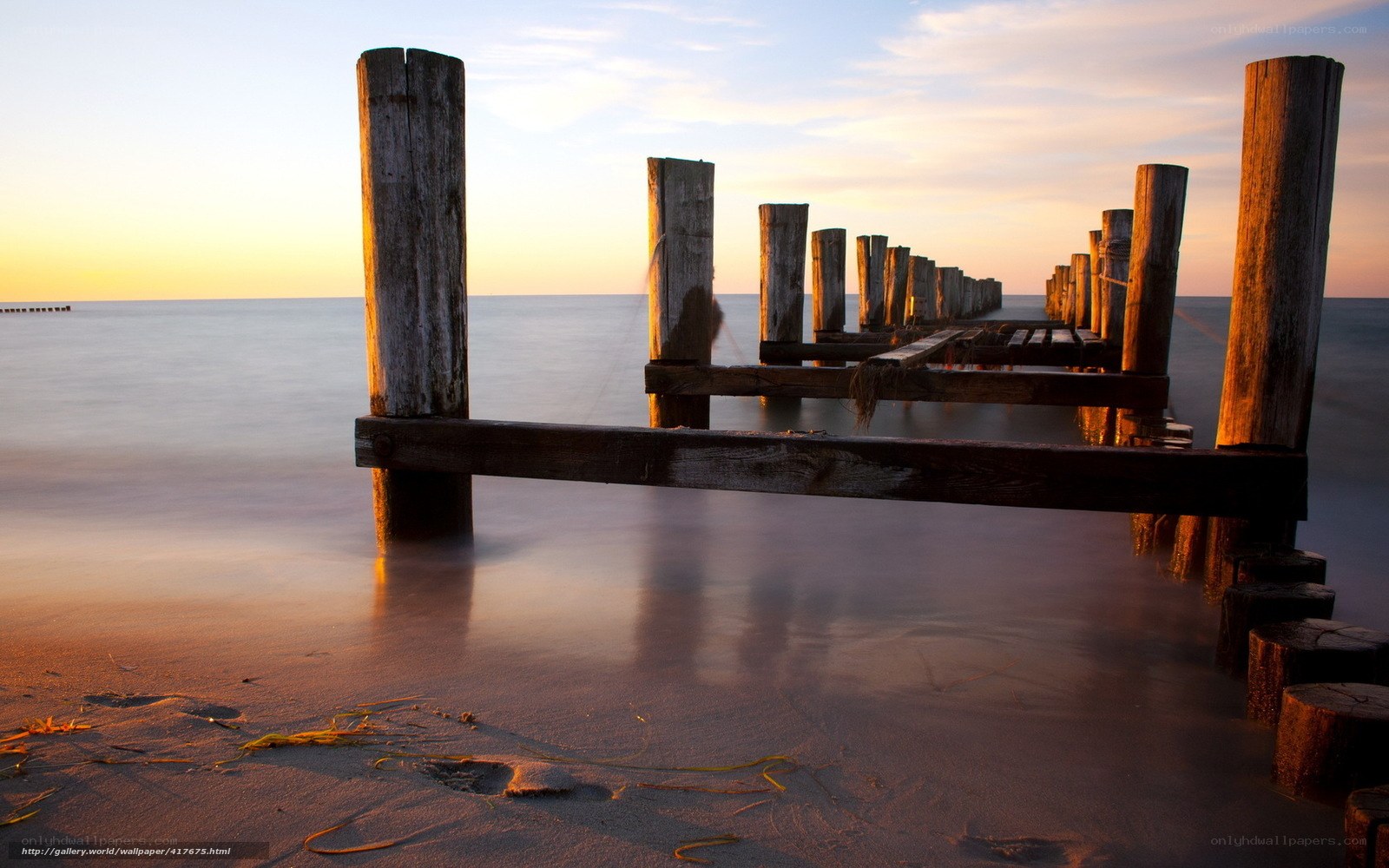 Sunset at the old pier