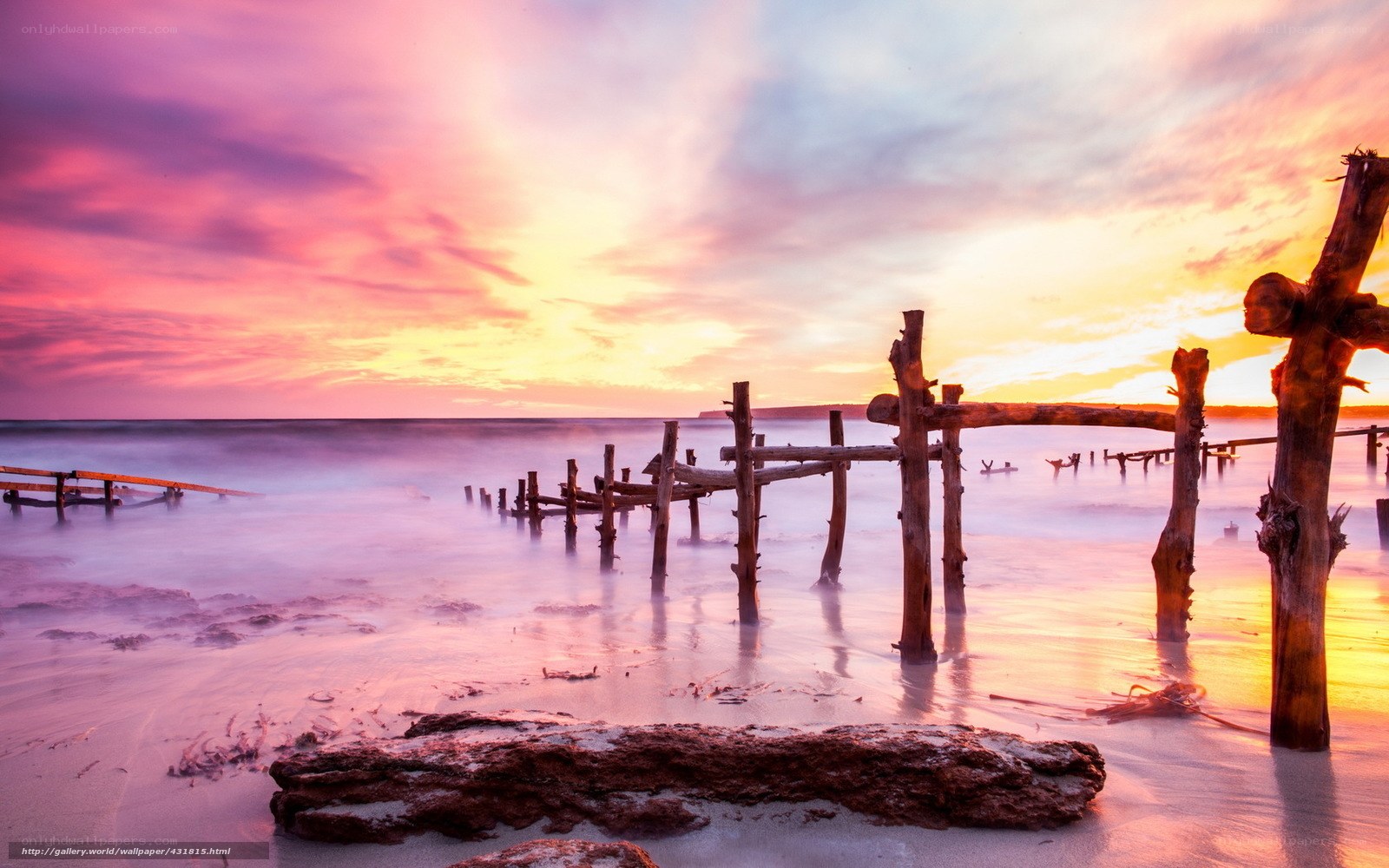 Sunset at the old pier
