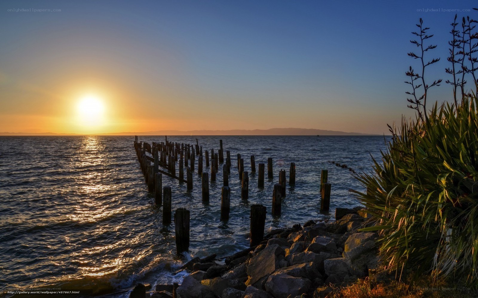 Sunset at the old pier