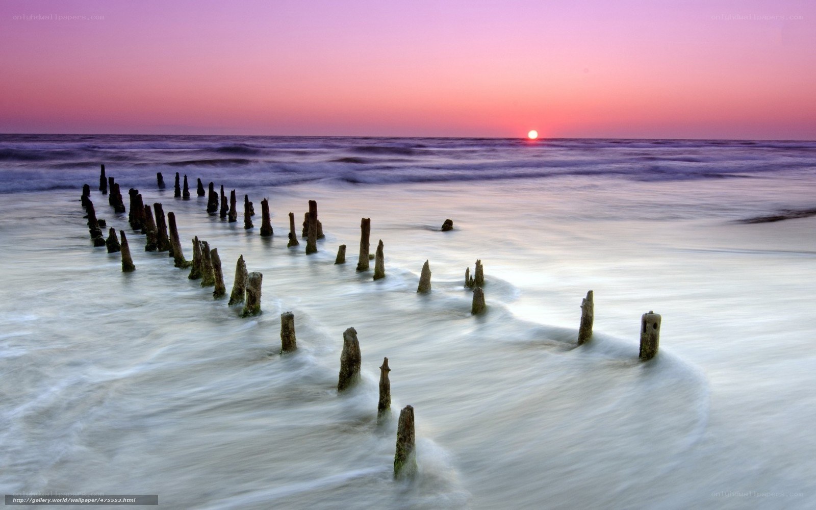 Sunset at the old pier