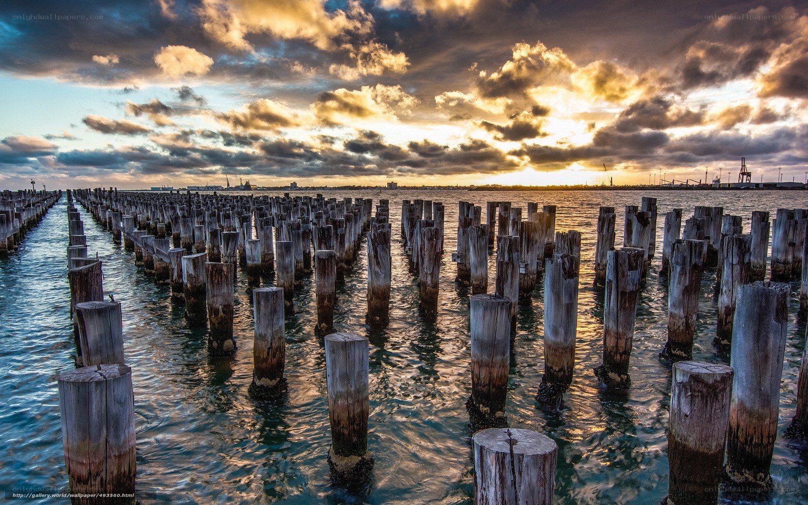 Sunset at the old pier
