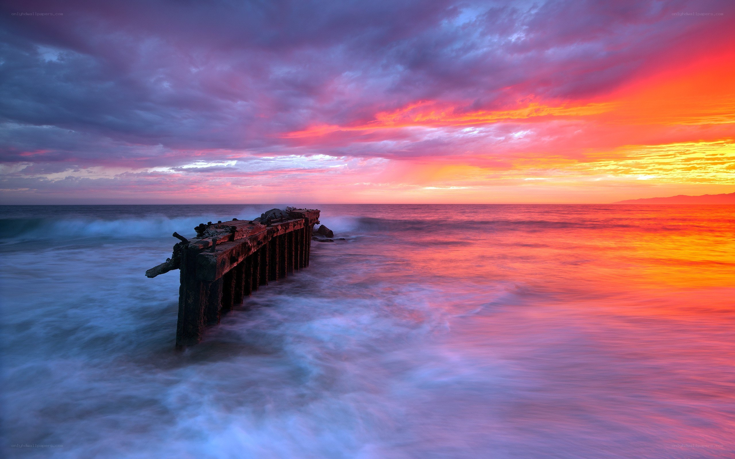 Sunset at the old pier