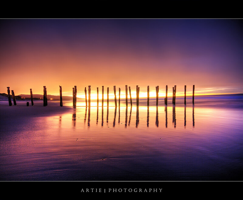 Sunset at the old pier