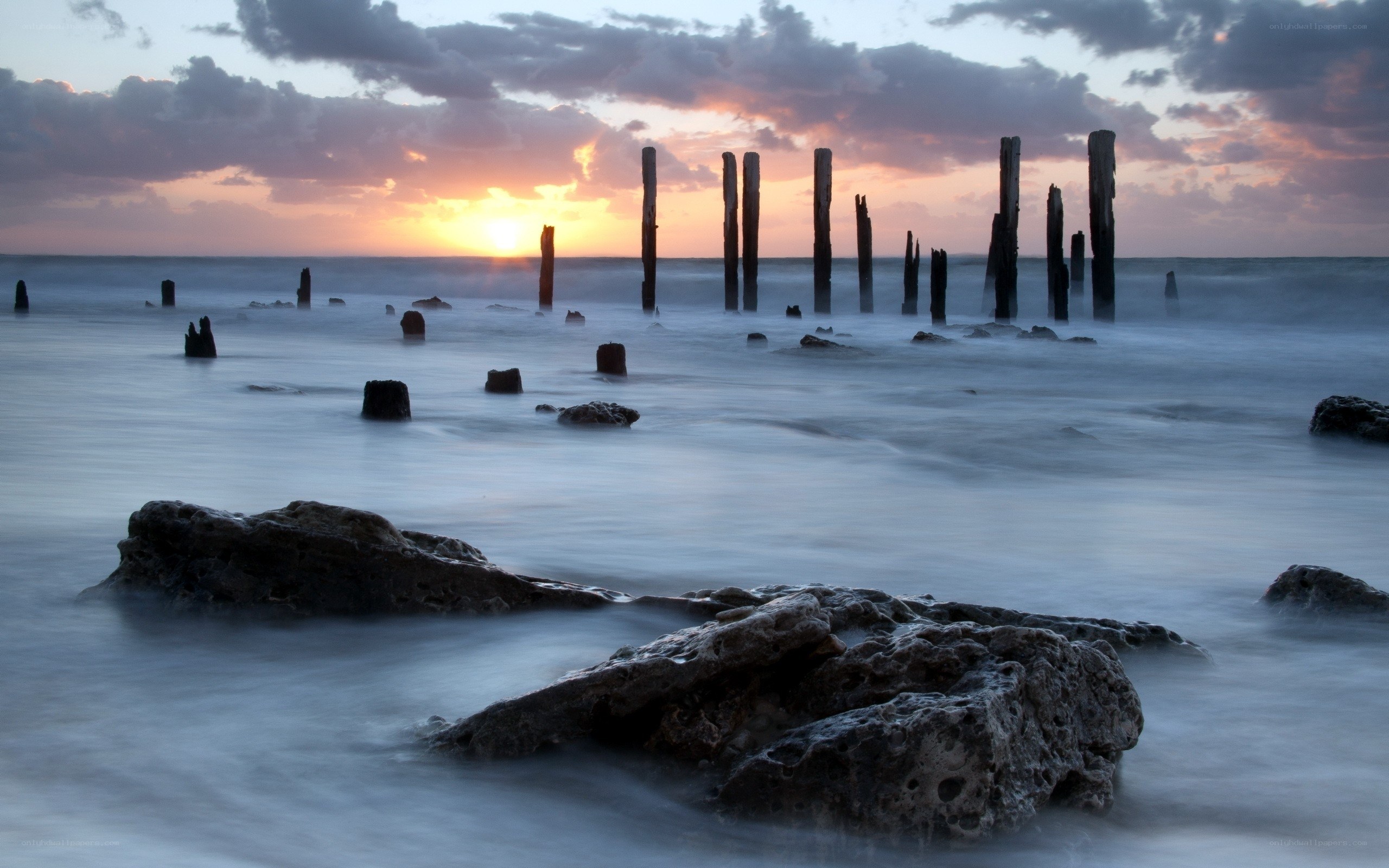 Sunset at the old pier