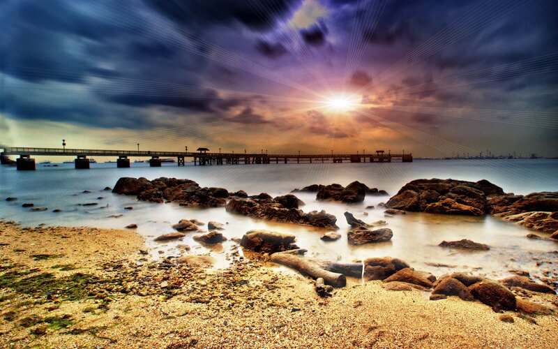 Sunset at the pier
