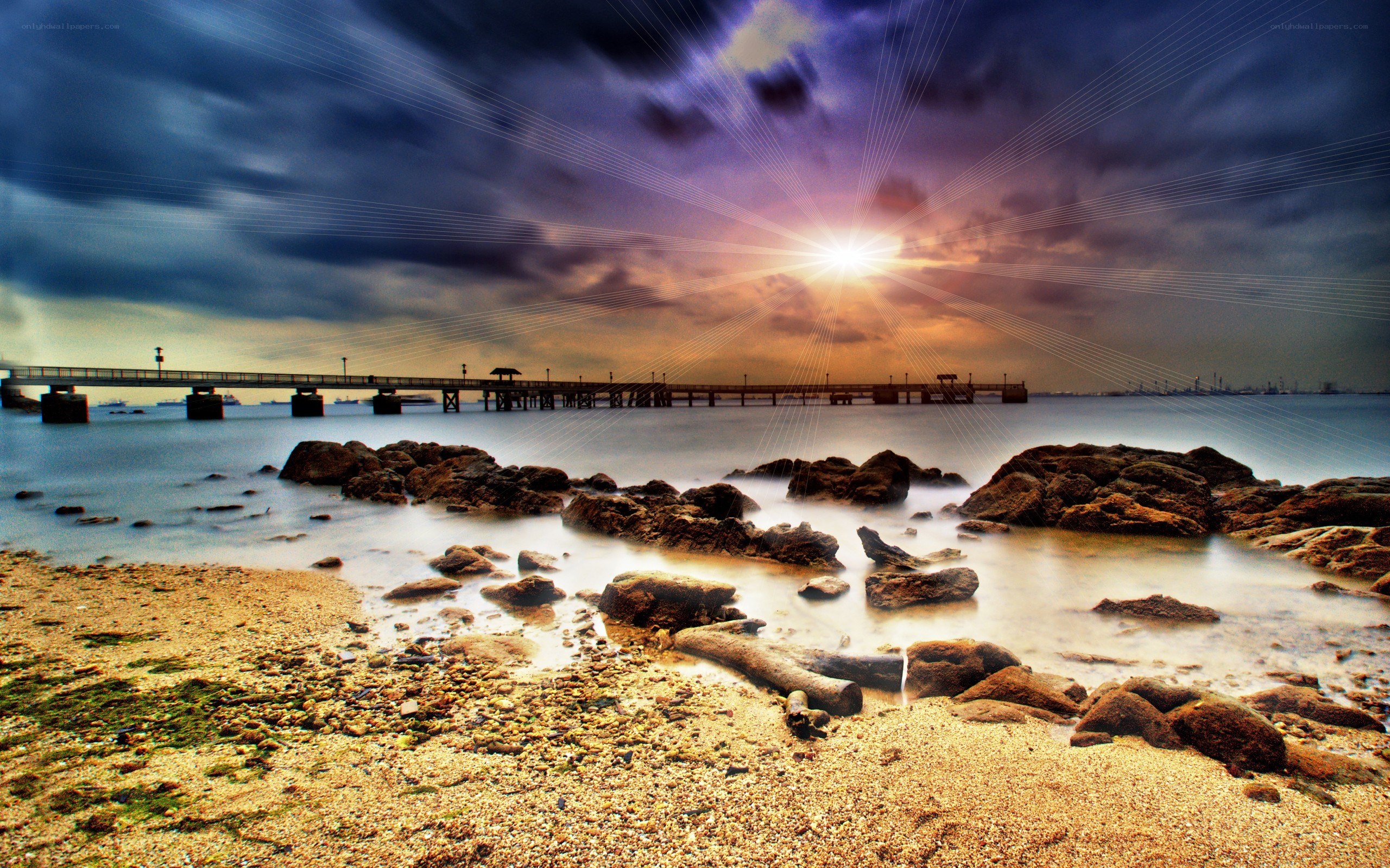 Sunset at the pier