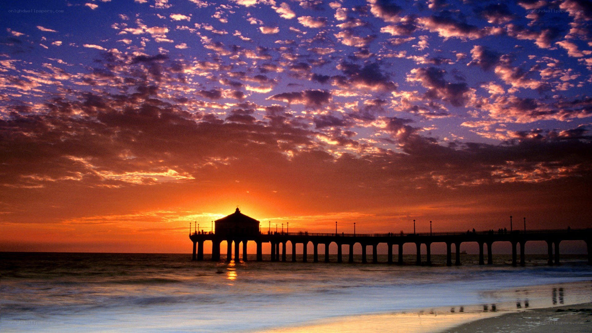 sunset at the pier