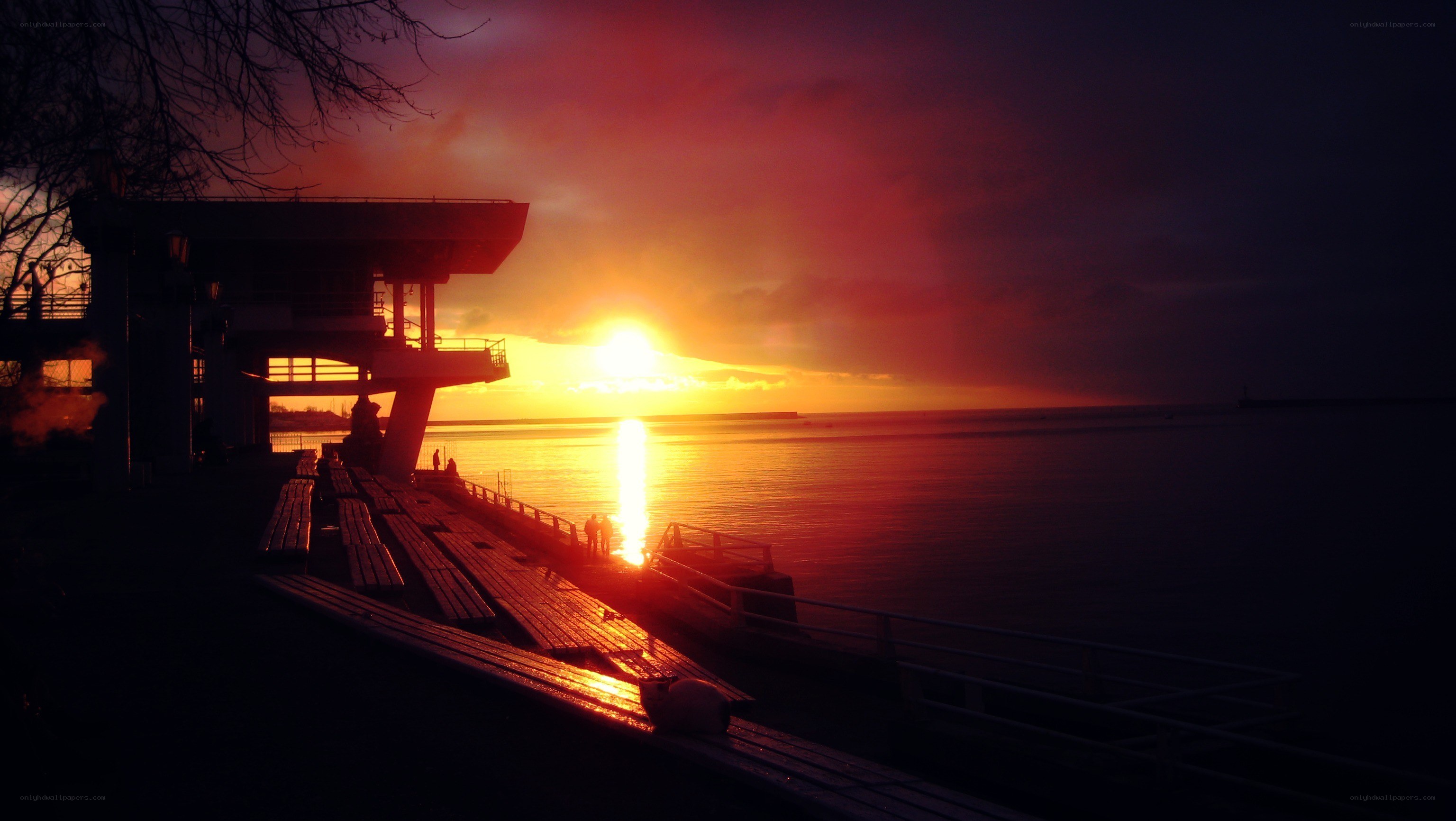 Sunset at the pier