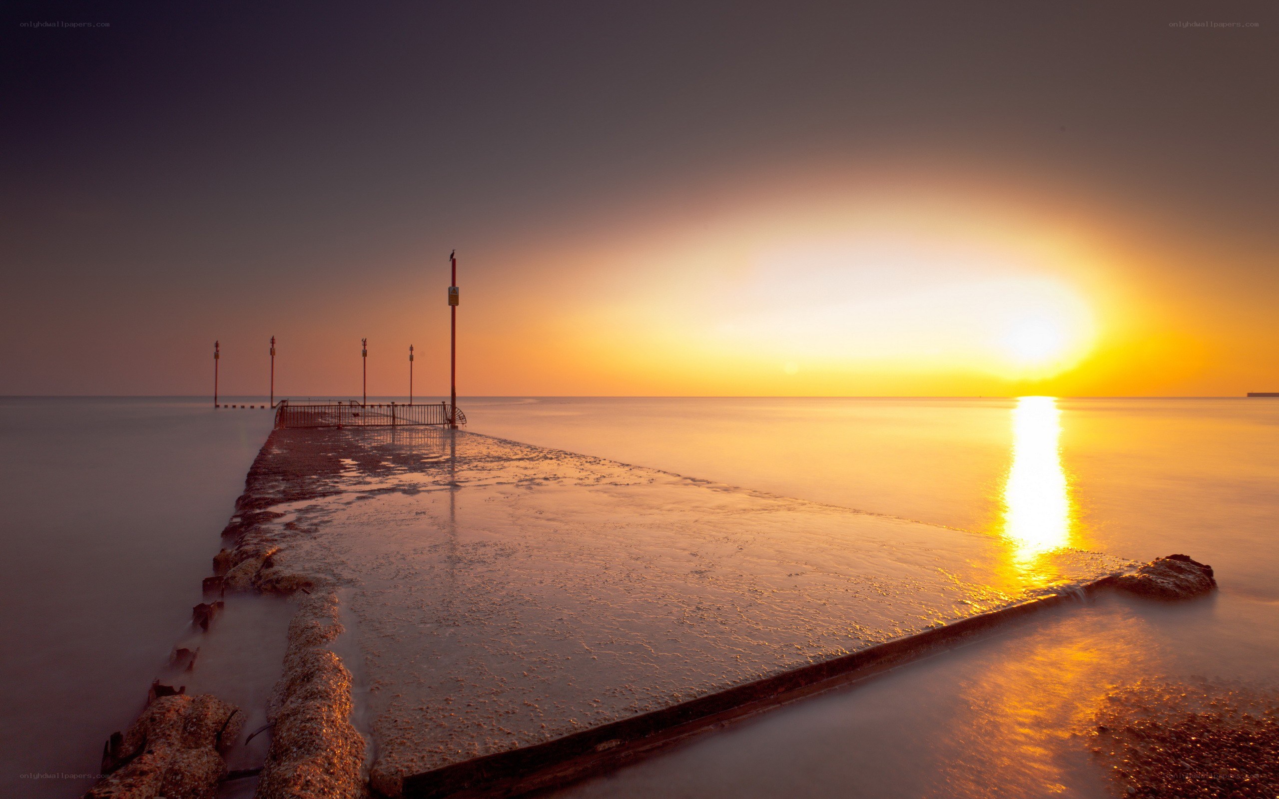 Sunset at the pier