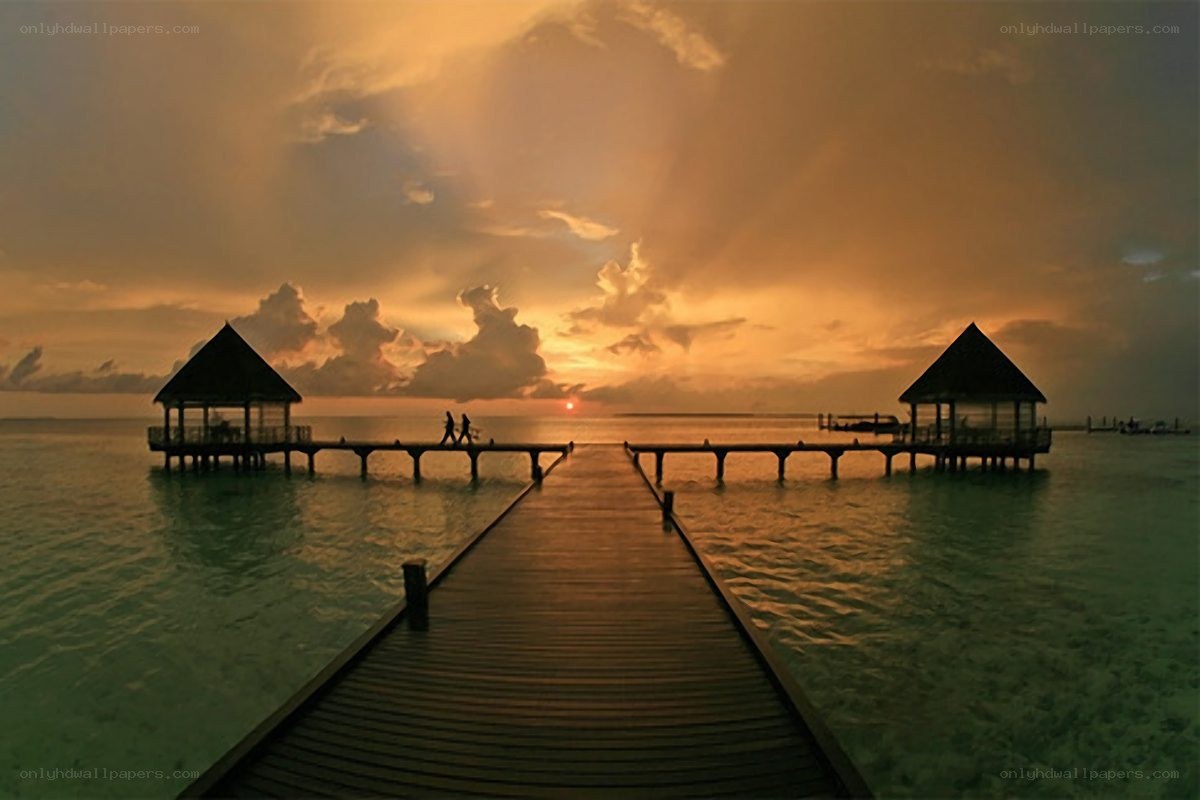 Sunset at the pier