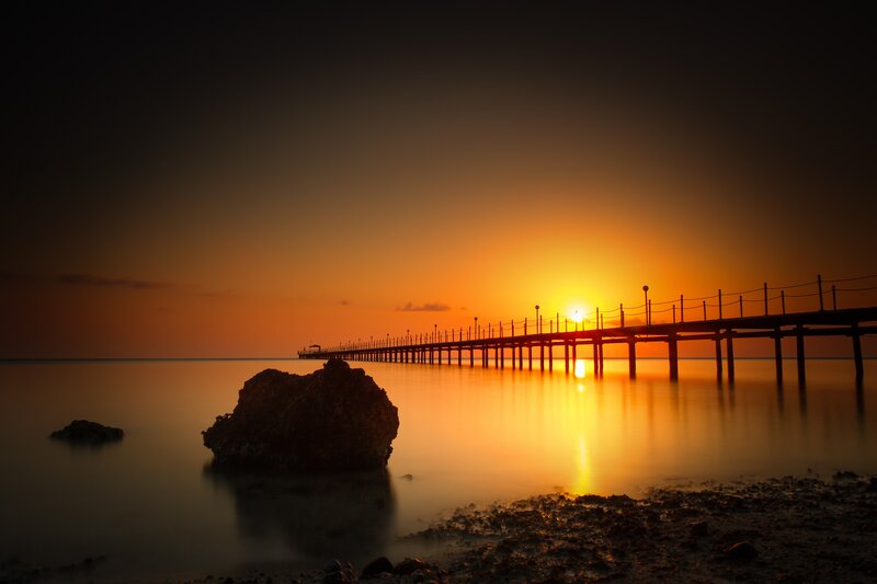 Sunset at the pier