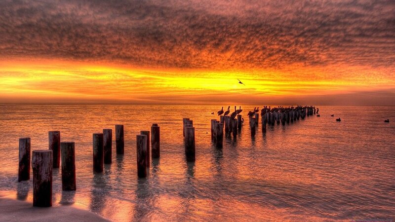 Sunset at the pier