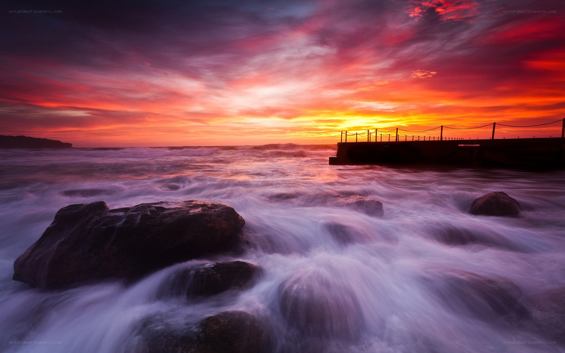 Sunset at the pier