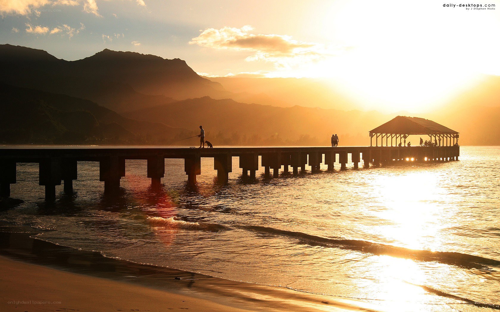 Sunset at the pier