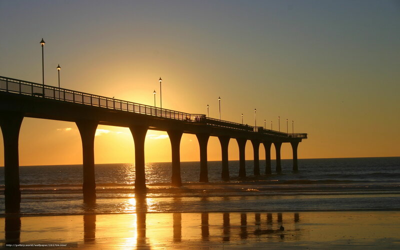 Sunset at the pier