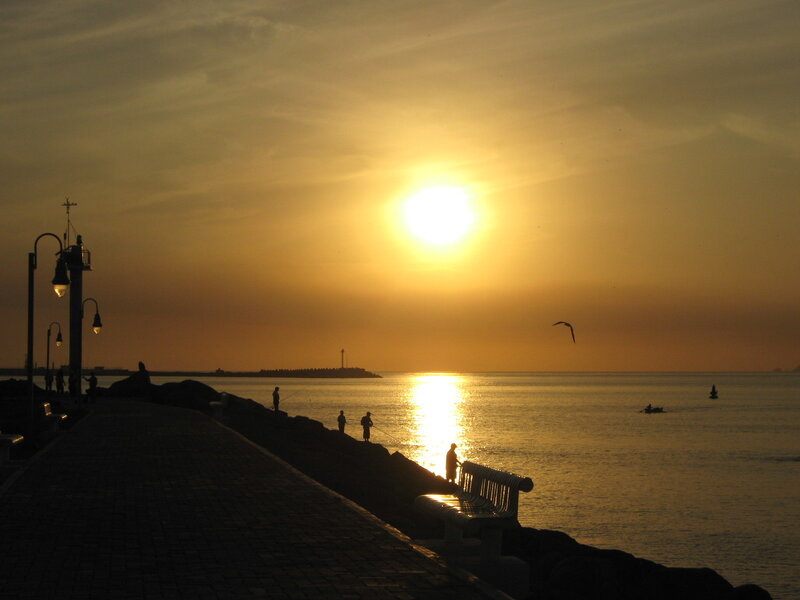 Sunset at the pier