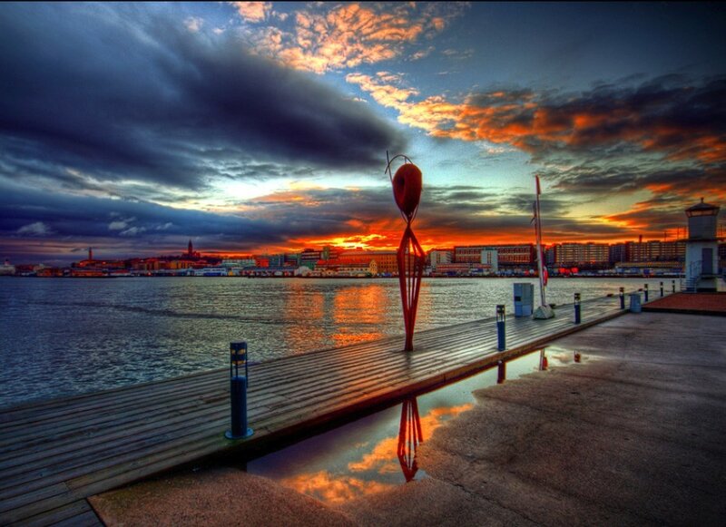Sunset at the pier