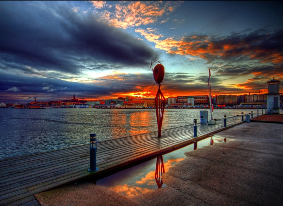 Sunset at the pier