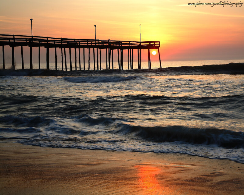 sunset at the pier
