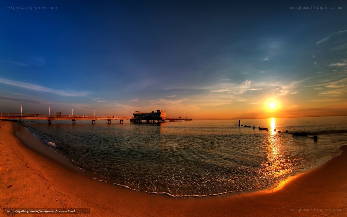 Sunset at the pier