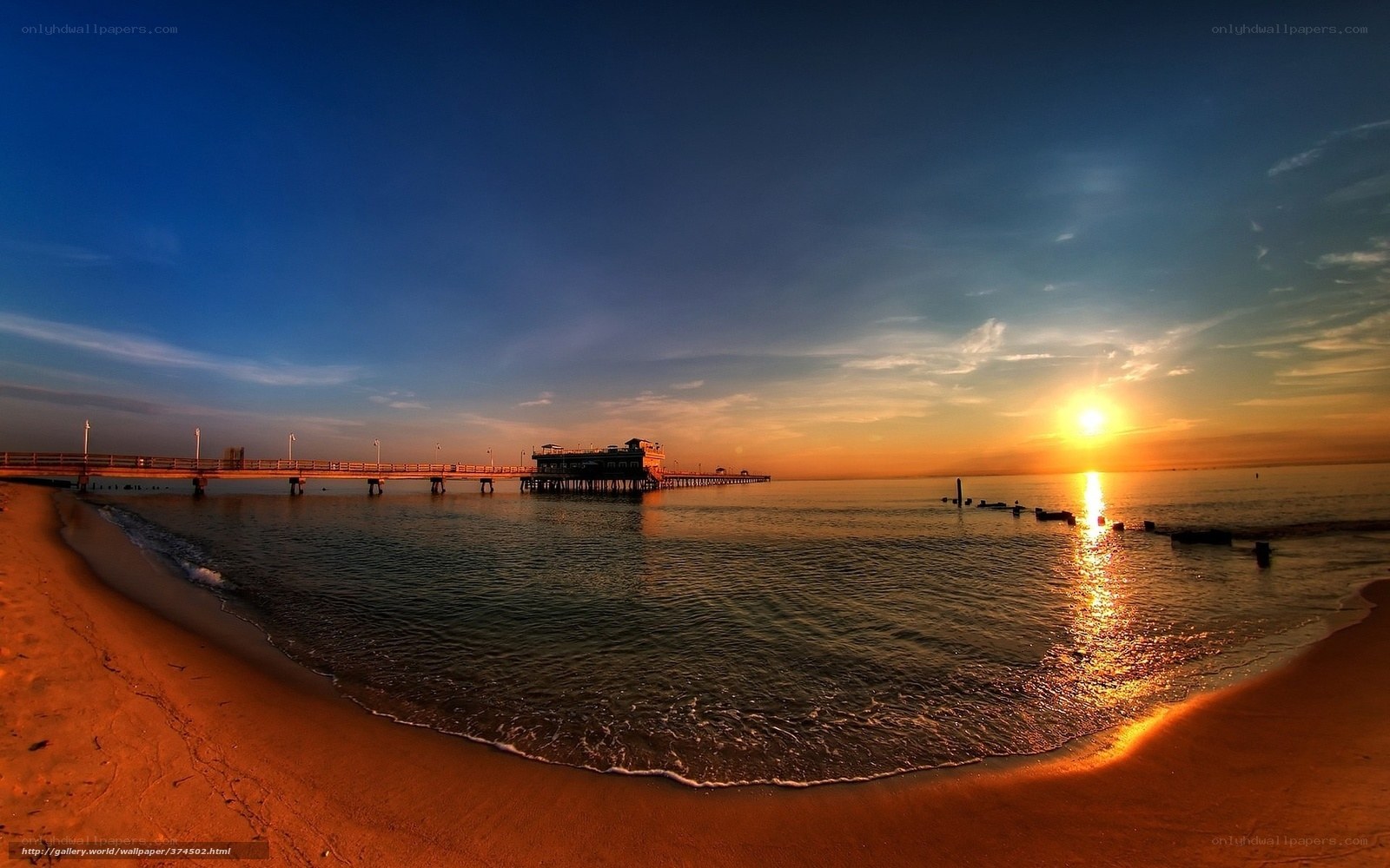 Sunset at the pier