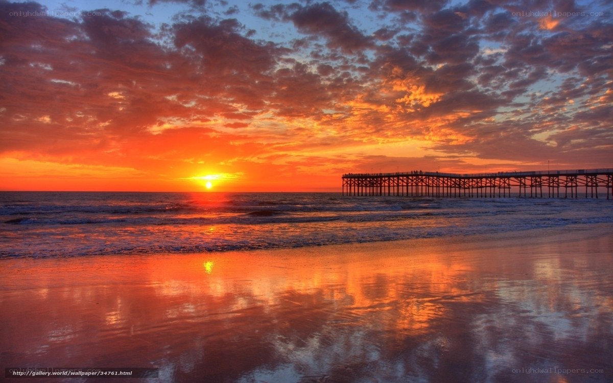 Sunset at the pier