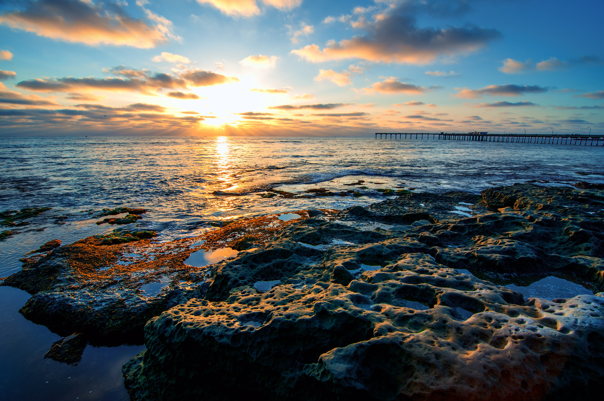 Sunset at the pier