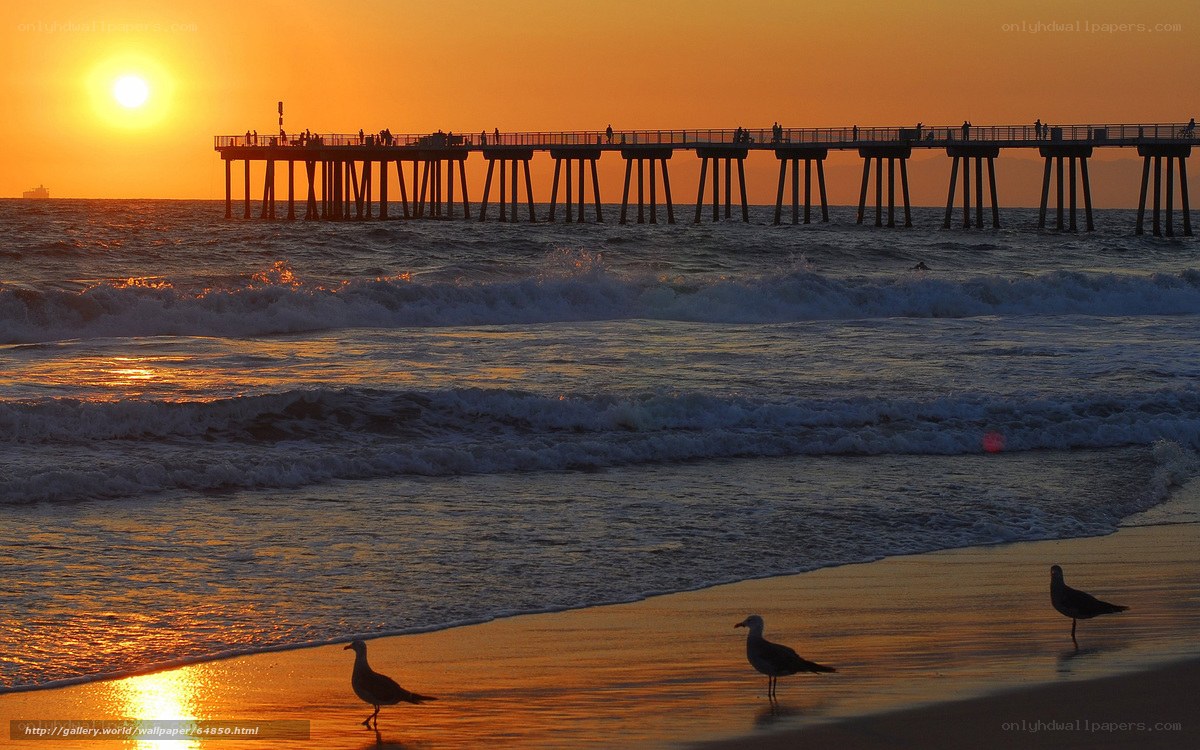 Sunset at the pier
