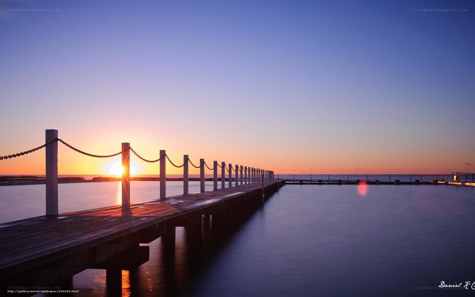 Sunset at the pier