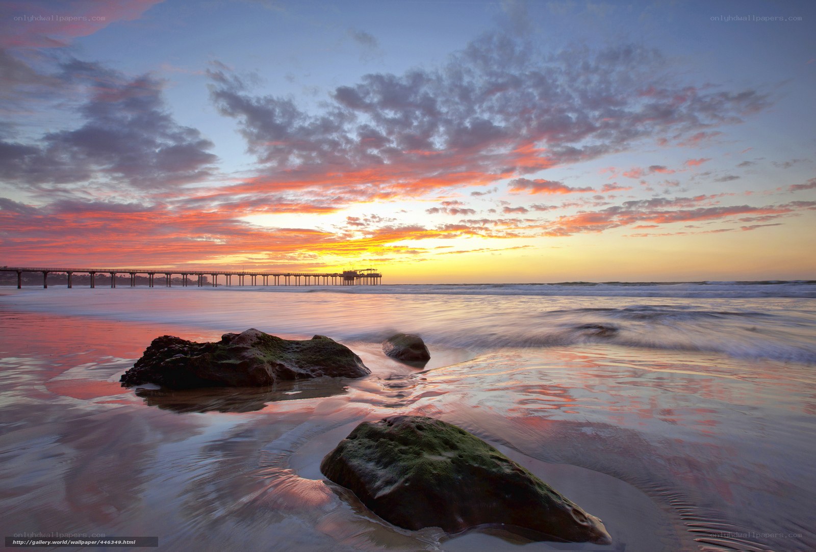 sunset at the pier