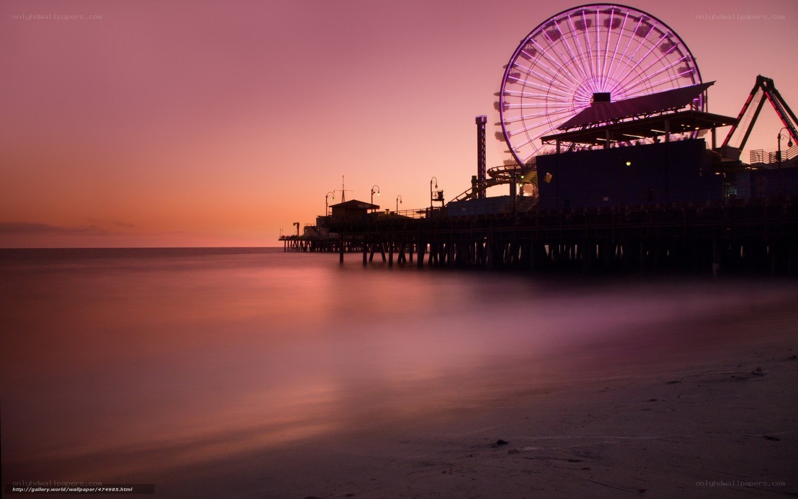 sunset at the pier