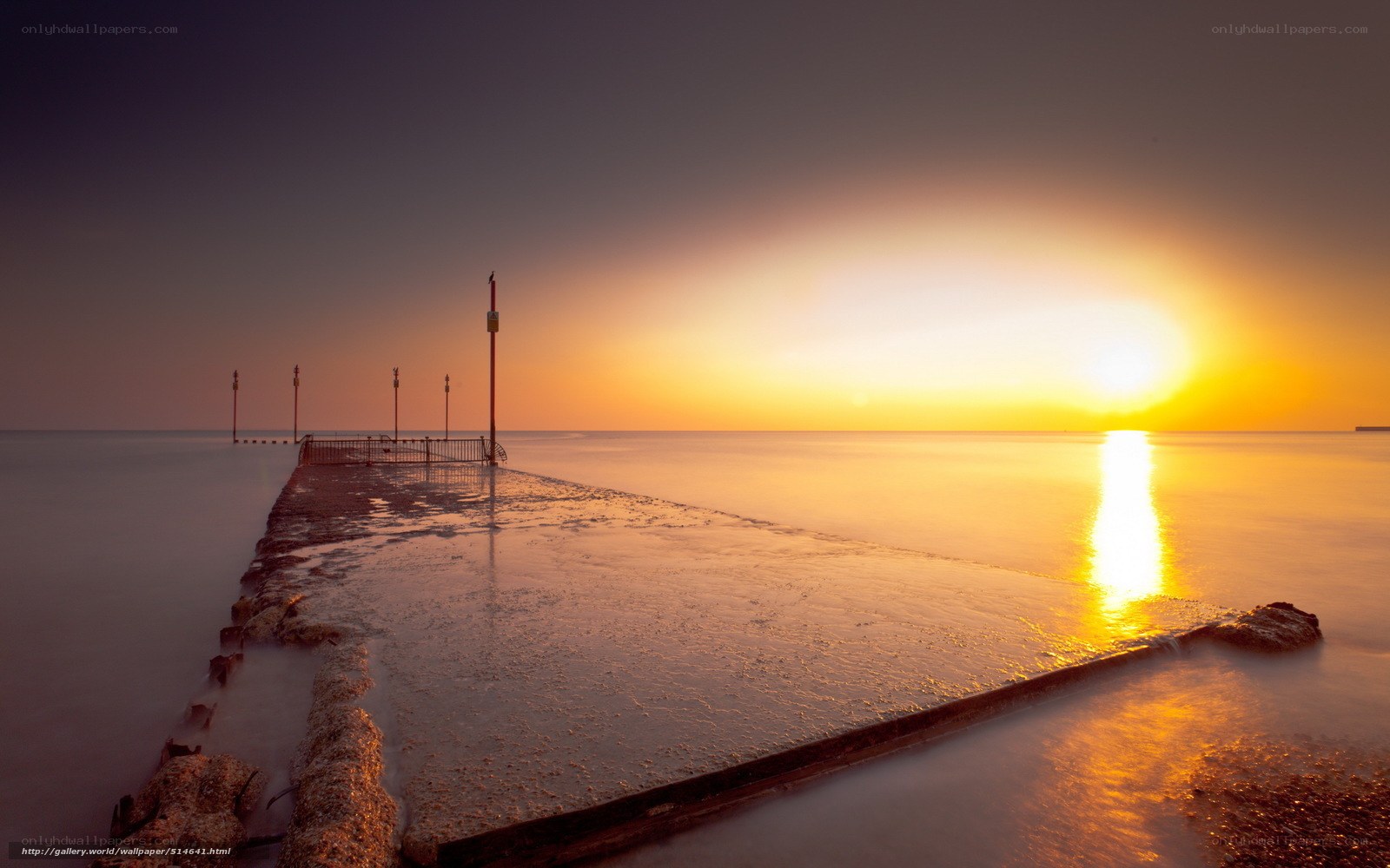 Sunset at the pier