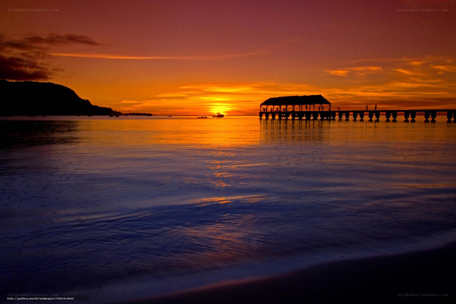 Sunset at the pier