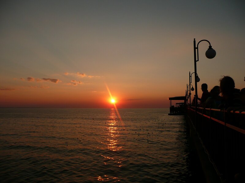 Sunset at the pier