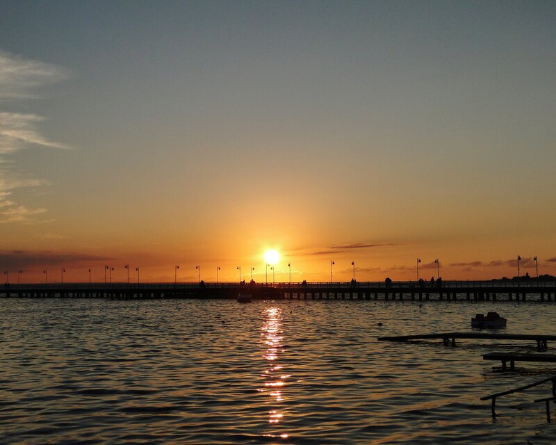 Sunset at the pier