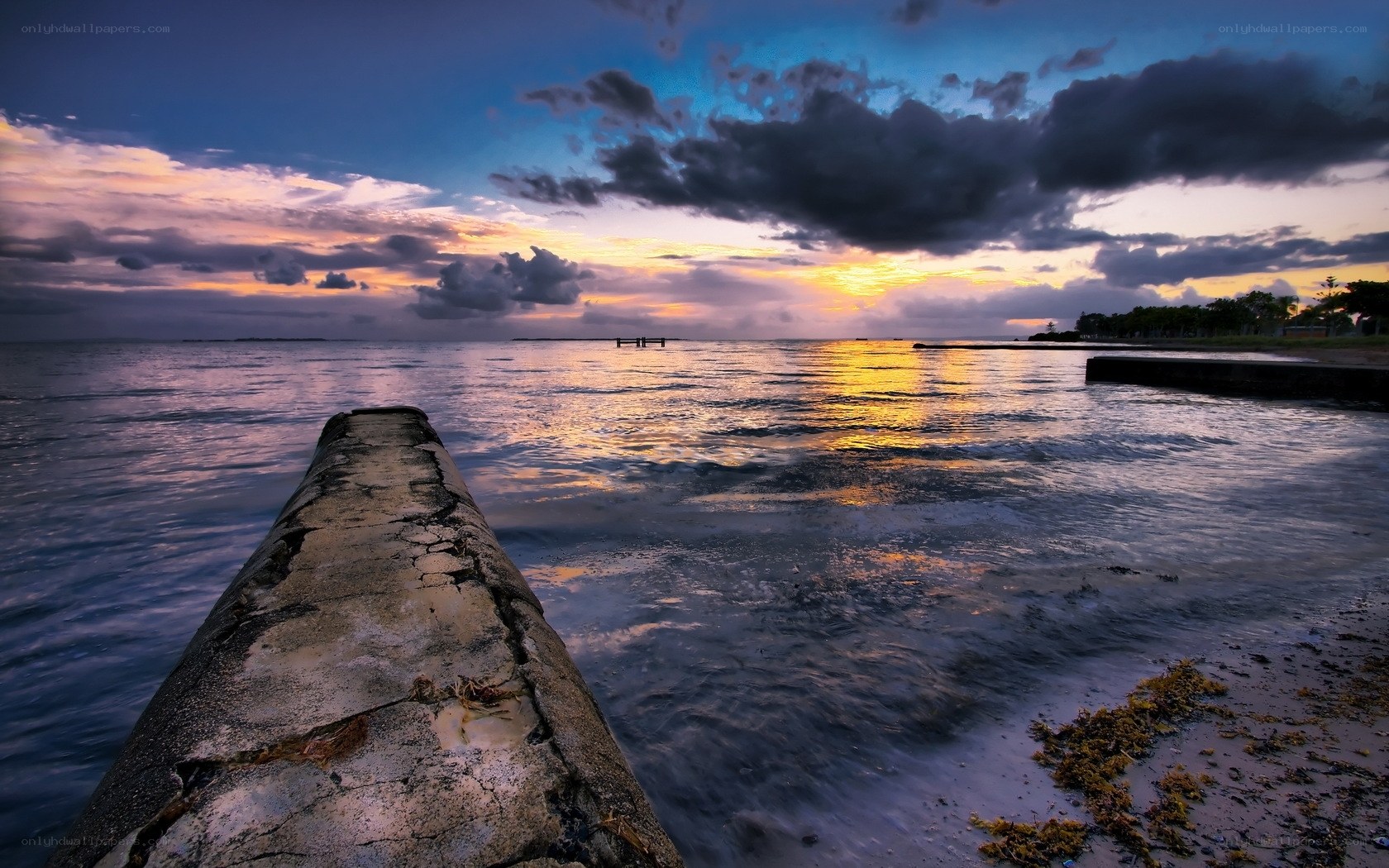 Sunset at the pier