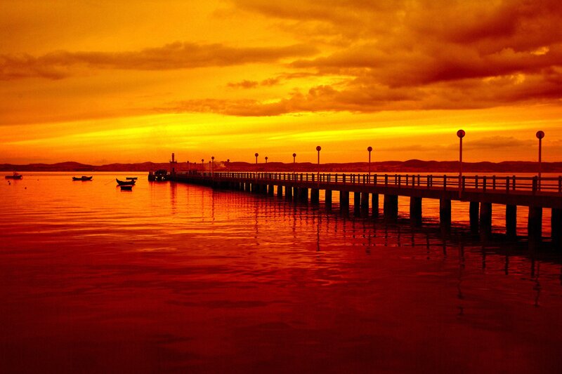 Sunset at the pier