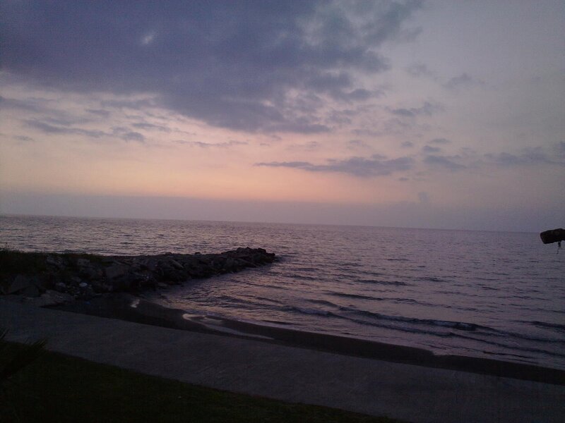 sunset at the seaside